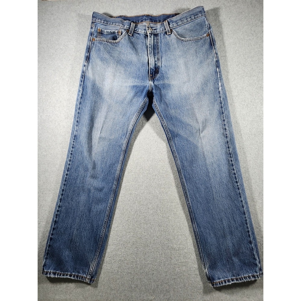 Levis Men's Denim Jeans, 505, 38x32(30), Medium Wash, Straight Leg, Mid-Rise